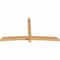 Ekena Millwork Bellingham Timber Gable Bracket, Western Red Cedar, 108"W x 58"H x 5 1/2"D x 5 1/2"F, 13/12 Pitch GBW108X58X0606BEL00SWR - alternate 4